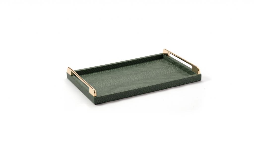 Leatherd Tray Green Small Mix Chocolate