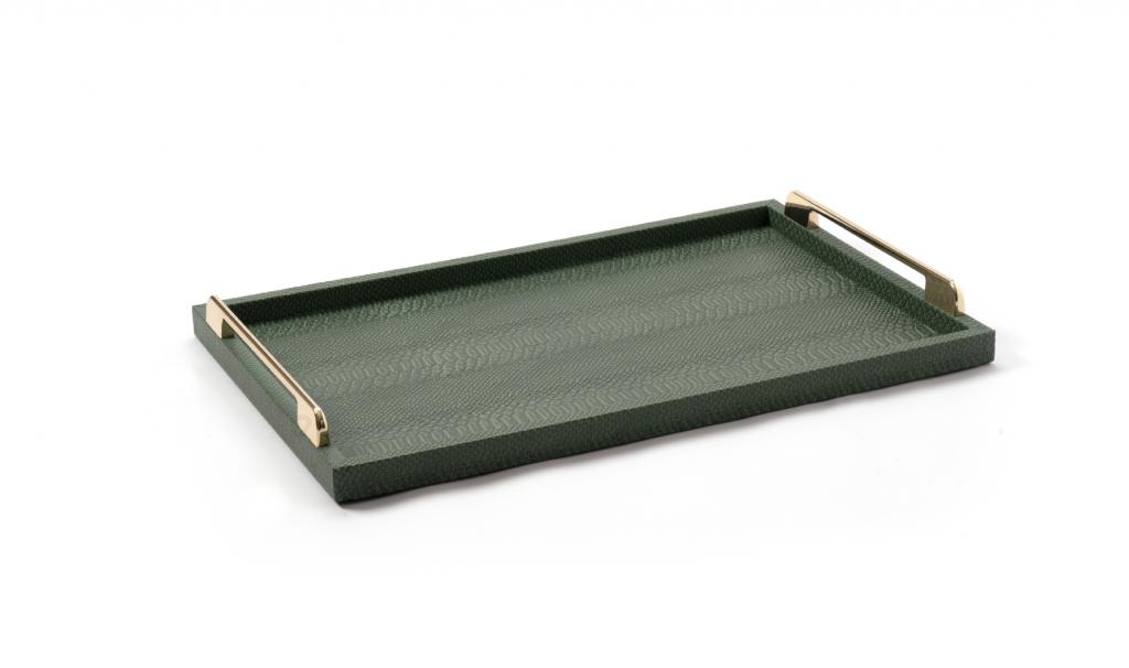 Get Well Soon Green Tray Medium leathered 