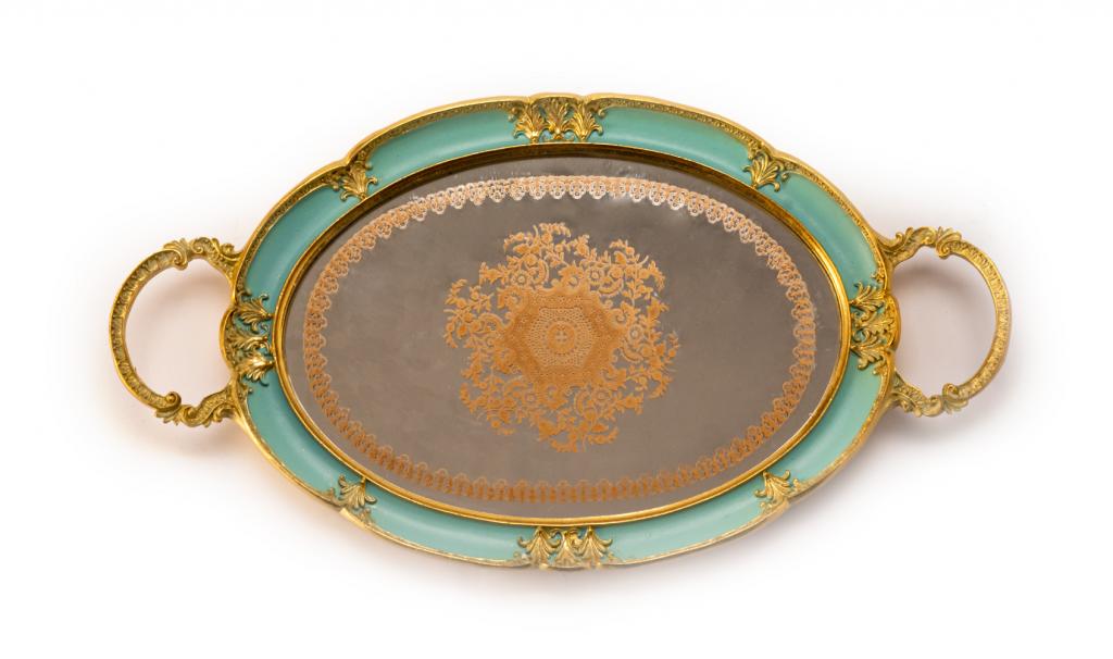 Mix Chocolate Medium Tiffany Metal Tray