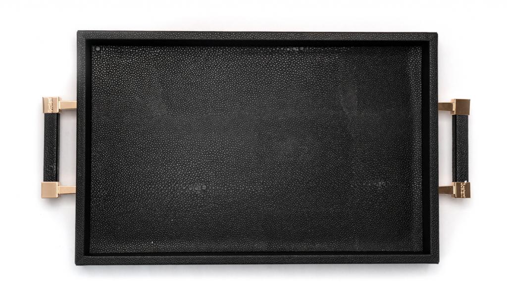 Get Well Soon Black Tray Medium leathered 