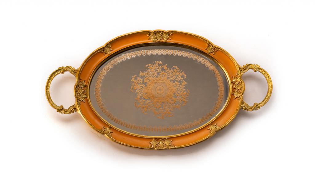 Mix Chocolate Small Orange Metal Tray