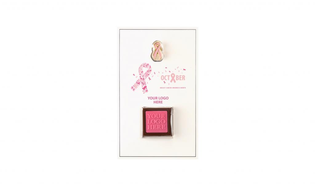 Invitation Card 1 Pcs Chocolate Breast Cancer Design