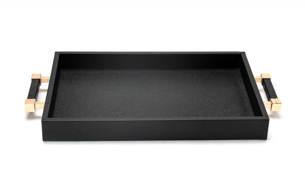 Get Well Soon Black Tray Medium leathered 